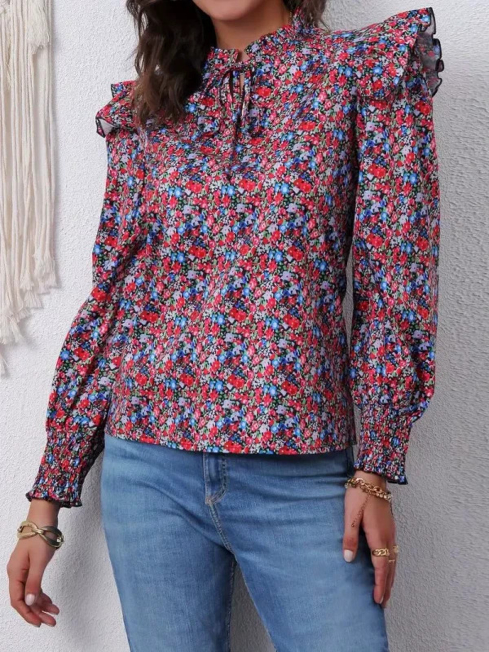 ZARA Fashionable Printed Long Sleeve Shirt